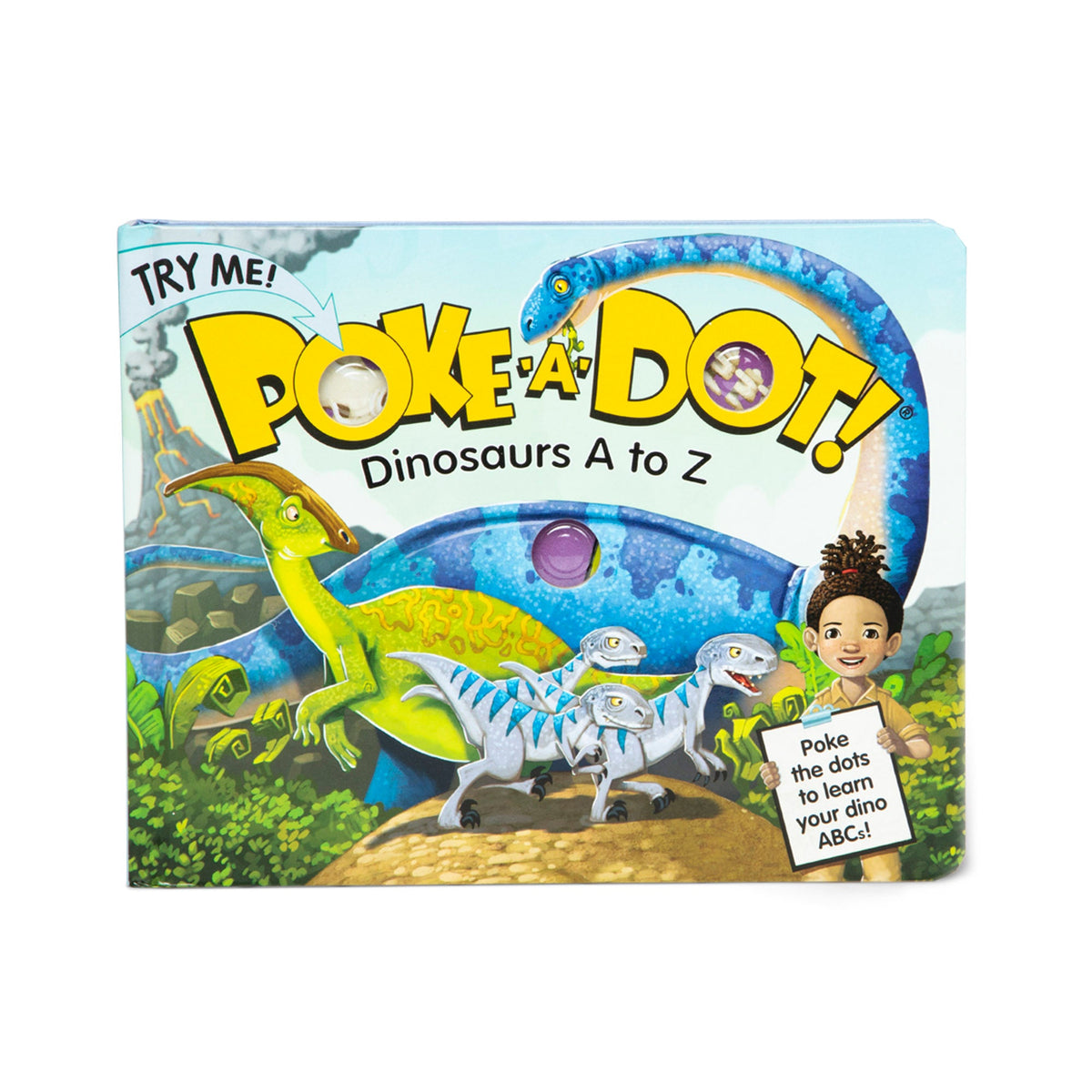 Poke-a-Dot: Dinosaurs A to Z Board Book Q2
