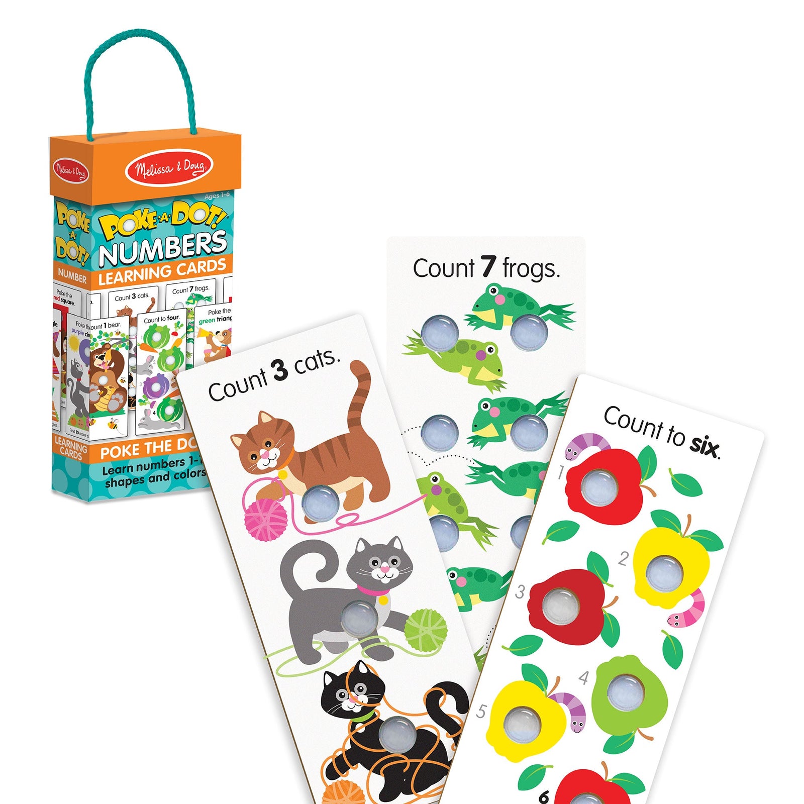 Poke-A-Dot Jumbo Number Learning Cards H9