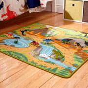 Prehistoric Playground Dinosaur Rug I8