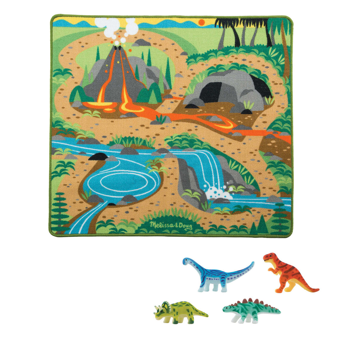 Prehistoric Playground Dinosaur Rug T7