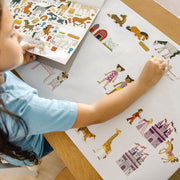 Princess, Fairy, Animals & More Coloring and Sticker Pad Bundle J5