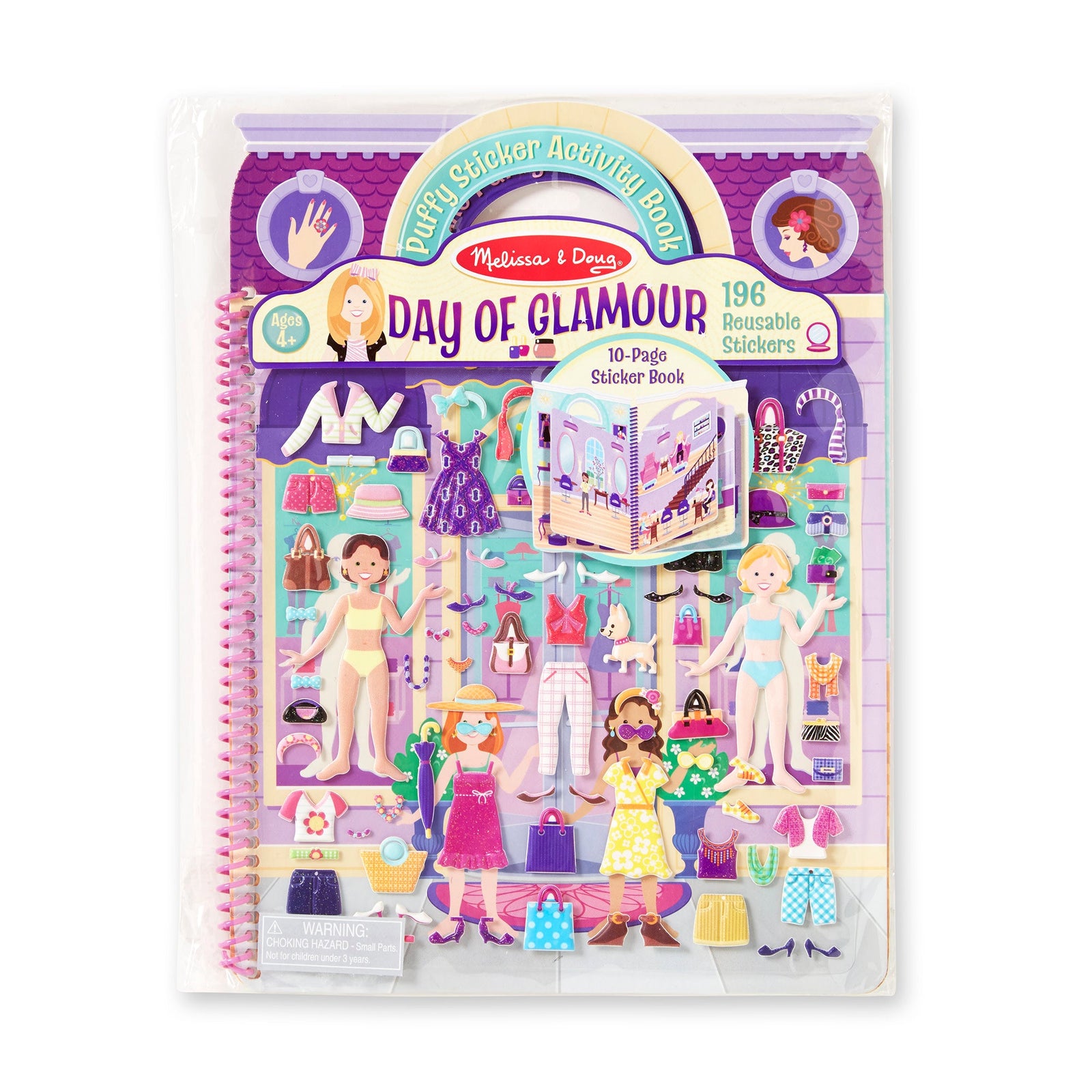 Puffy Sticker Activity Book - Day of Glamour L2