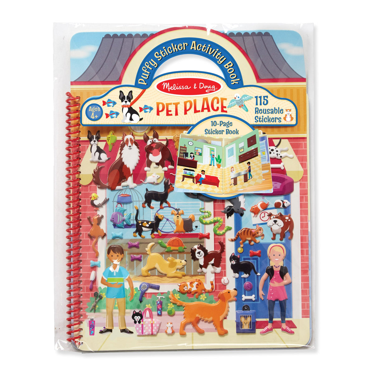 Puffy Sticker Activity Book - Pet Place E3