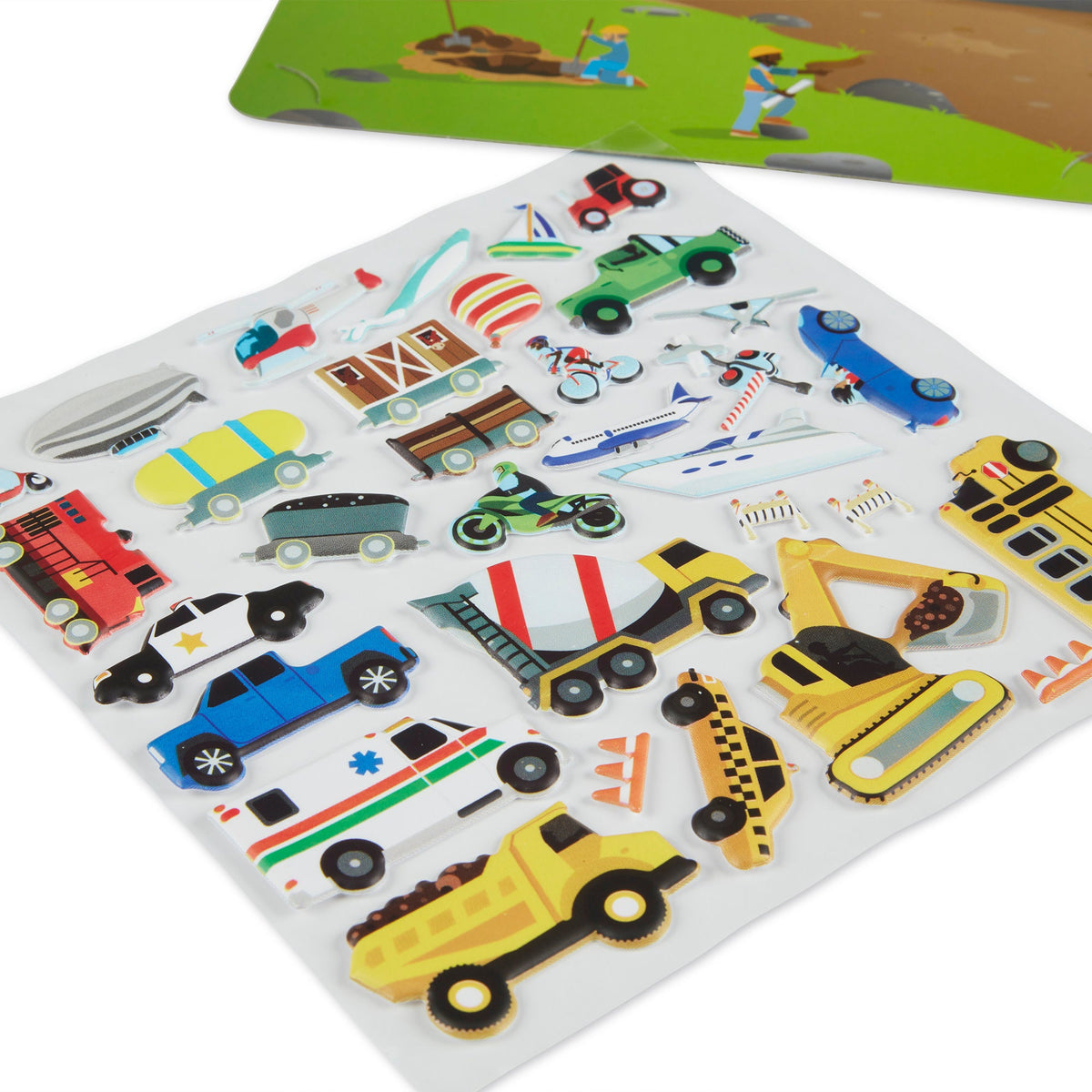 Puffy Sticker Play Set - Vehicles B4