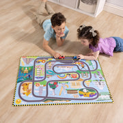 Race Around the World Tracks Floor Puzzle - 48 Pieces R7
