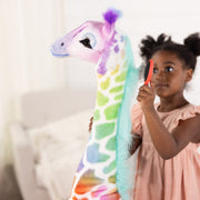 Rainbow Giraffe Lifelike Plush D2