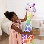 Rainbow Giraffe Lifelike Plush D2