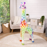 Rainbow Giraffe Lifelike Plush D2