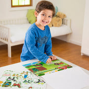 Reusable Sticker Pad 3-Pack: Vehicles, Habitats, Prehistoric L0