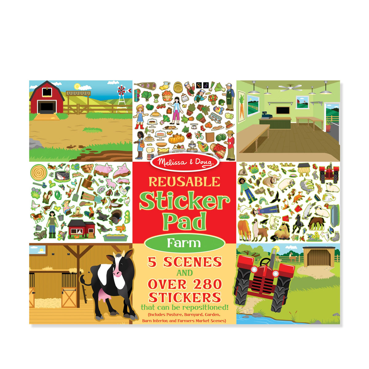 Reusable Sticker Pad - Farm M8
