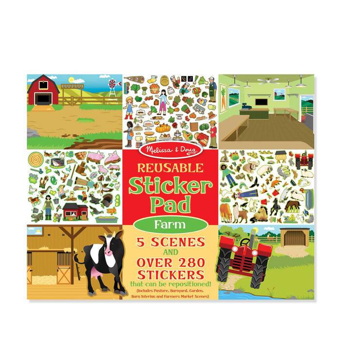 Reusable Sticker Pad - Farm M8