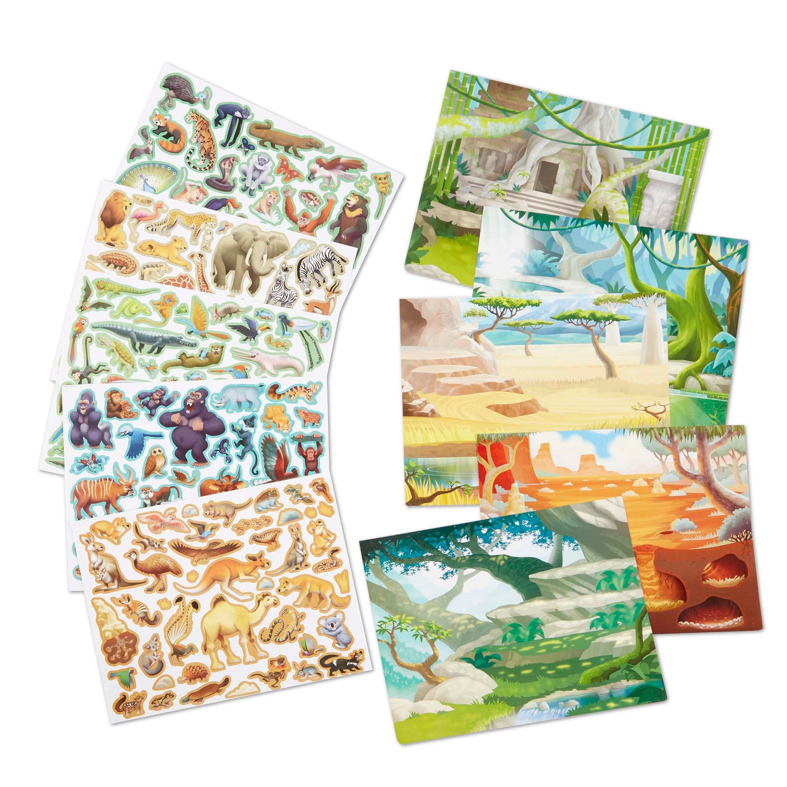 Reusable Sticker Pad - Jungle and Savanna B4