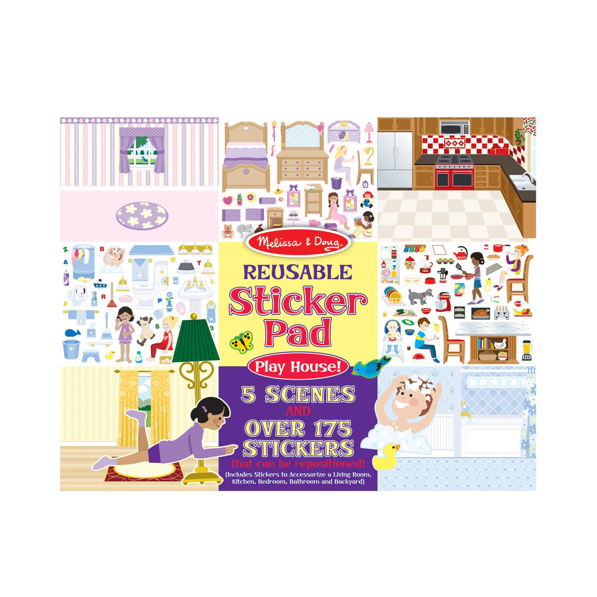 Reusable Sticker Pad - Play House! E0