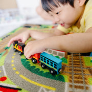 Round the Rails Train Rug U4