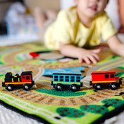 Round the Rails Train Rug Y8