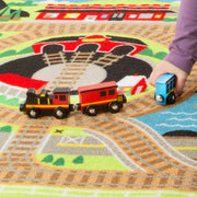 Round the Rails Train Rug Y8