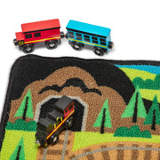Round the Rails Train Rug Y8