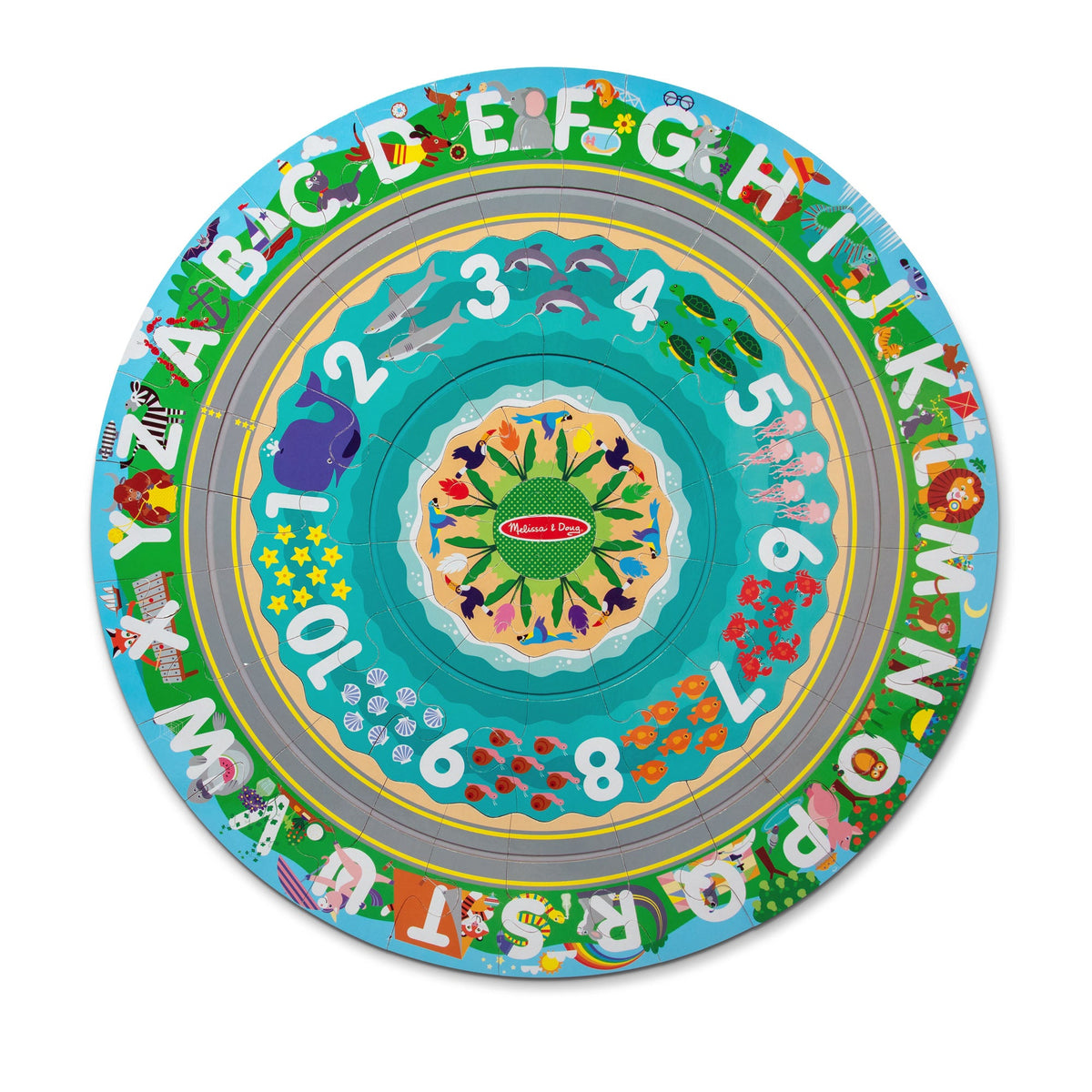 Round the Shore Tracks Floor Puzzle – 48 Pieces R6