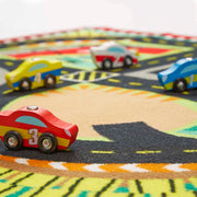 Round the Speedway Race Track Rug & Car Set U7