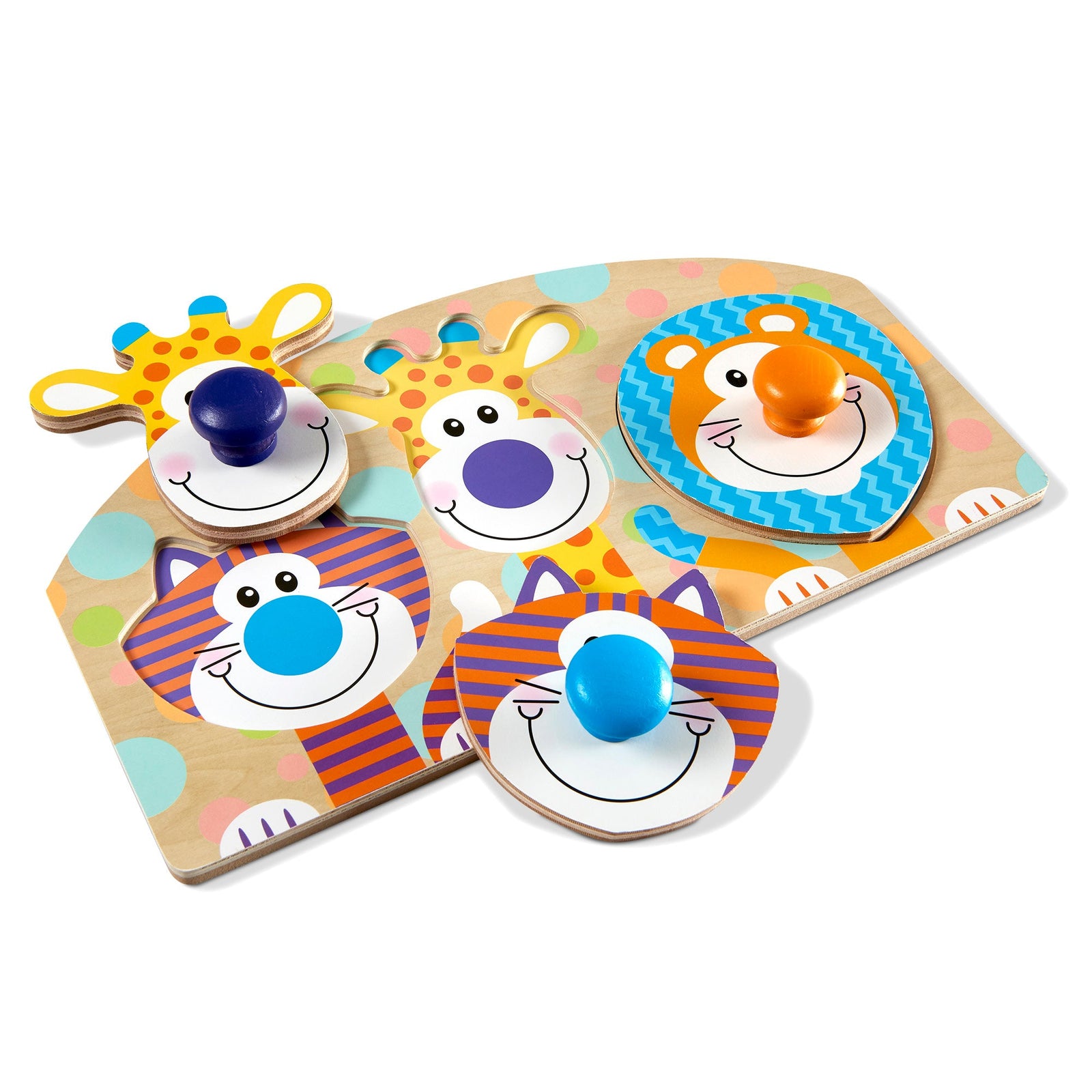 Safari Jumbo Peg Puzzle - 3 Pieces N8