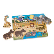 Safari Peg Puzzle - 7 Pieces A6