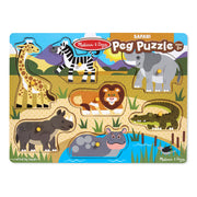 Safari Peg Puzzle - 7 Pieces A6