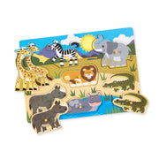 Safari Peg Puzzle - 7 Pieces A6
