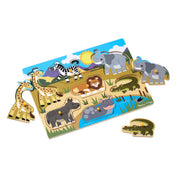 Safari Peg Puzzle - 7 Pieces A6