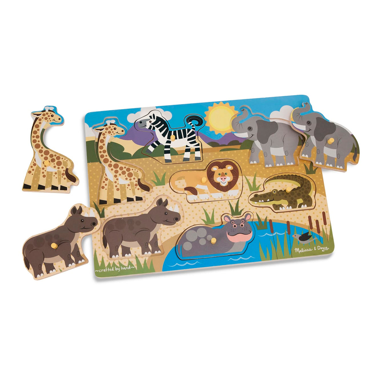 Safari Peg Puzzle - 7 Pieces G6