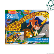 Safari Social Floor Puzzle - 24 Pieces F5