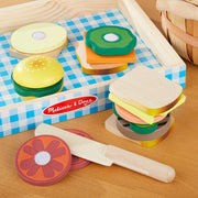 Sandwich Making Set - Wooden Play Food L8