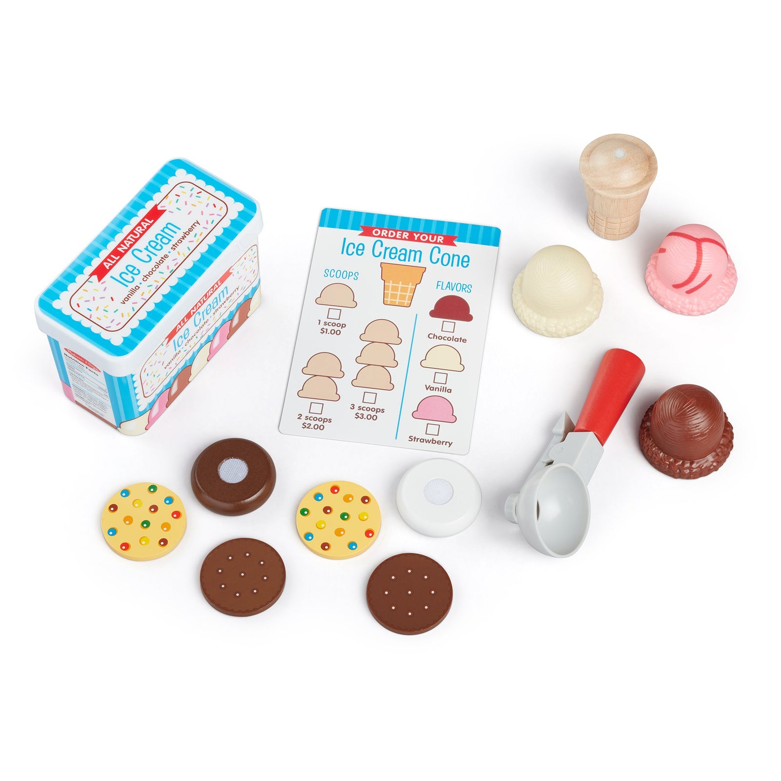 Scoops & Sandwiches Ice Cream Play Set X3