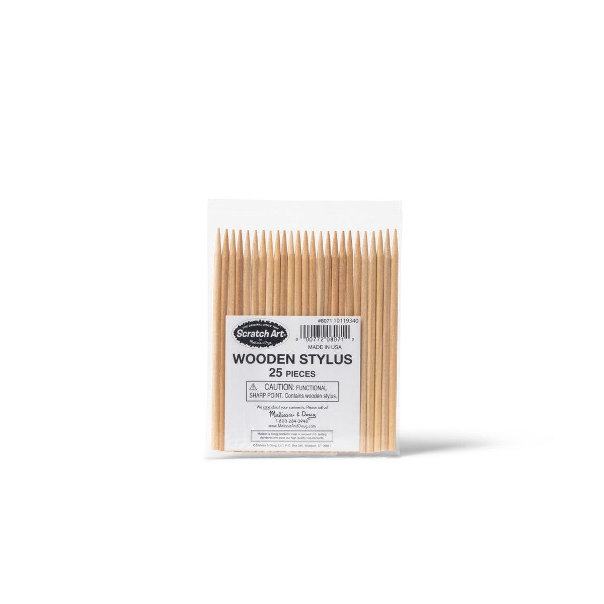 Scratch Art 25 Wood Stylus Tools C4