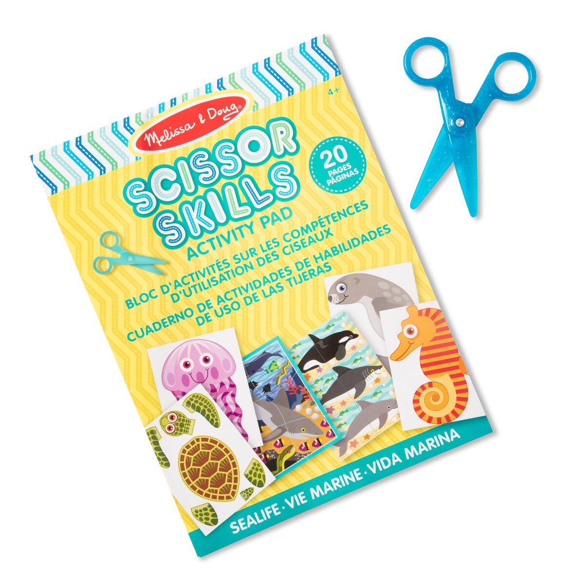 Sea Life Scissor Skills Activity Pad F1