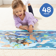 Search & Find Beneath the Waves Floor Puzzle - 48 Pieces V8