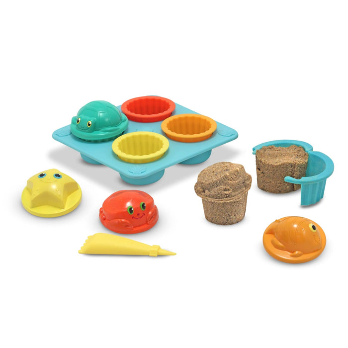 Seaside Sidekicks Sand Cupcake Set J6