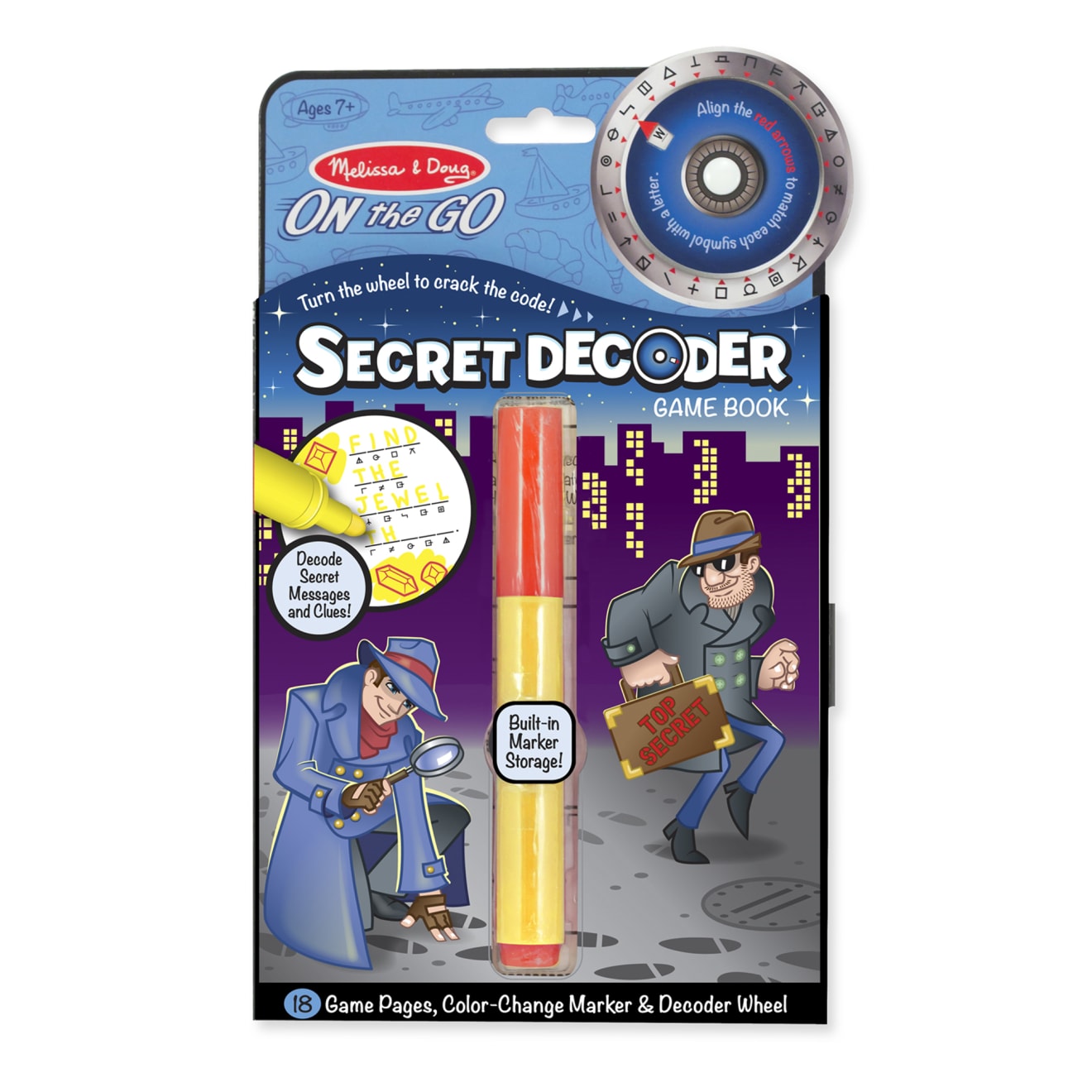 Secret Decoder Game Book - On the Go Travel Activity Book B0