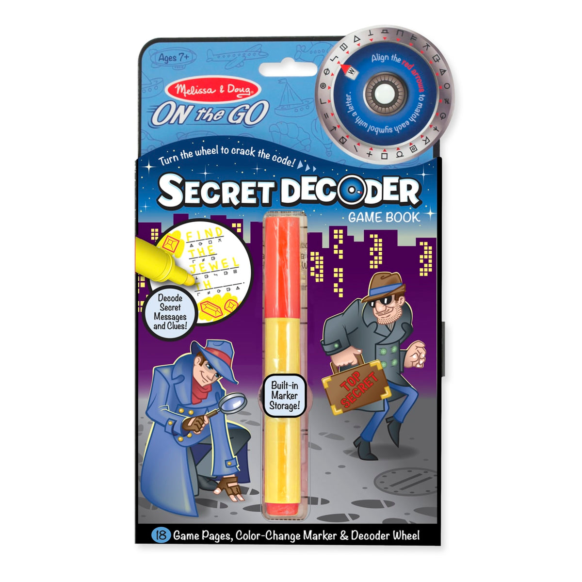 Secret Decoder Game Book - On the Go Travel Activity Book M6