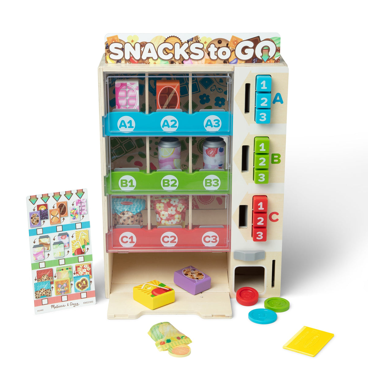 Sort, Stock, Select Wooden Vending Machine Play Set G5
