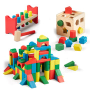 Stack, Sort & Pound Wooden Toy Collection N6