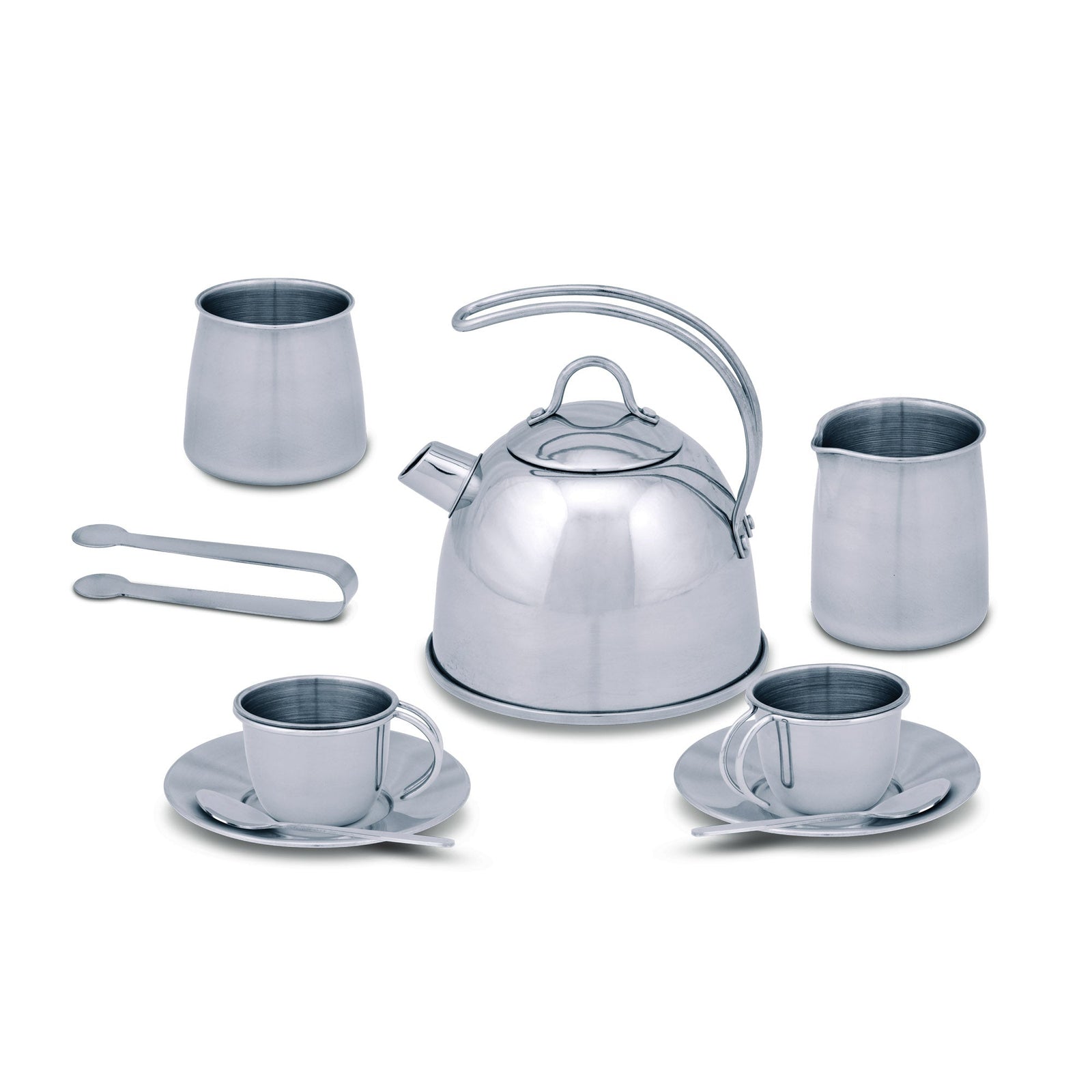 Stainless Steel Tea Set with Storage Stand E1