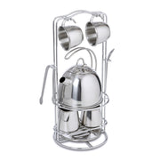 Stainless Steel Tea Set with Storage Stand E1