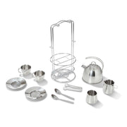 Stainless Steel Tea Set with Storage Stand E1