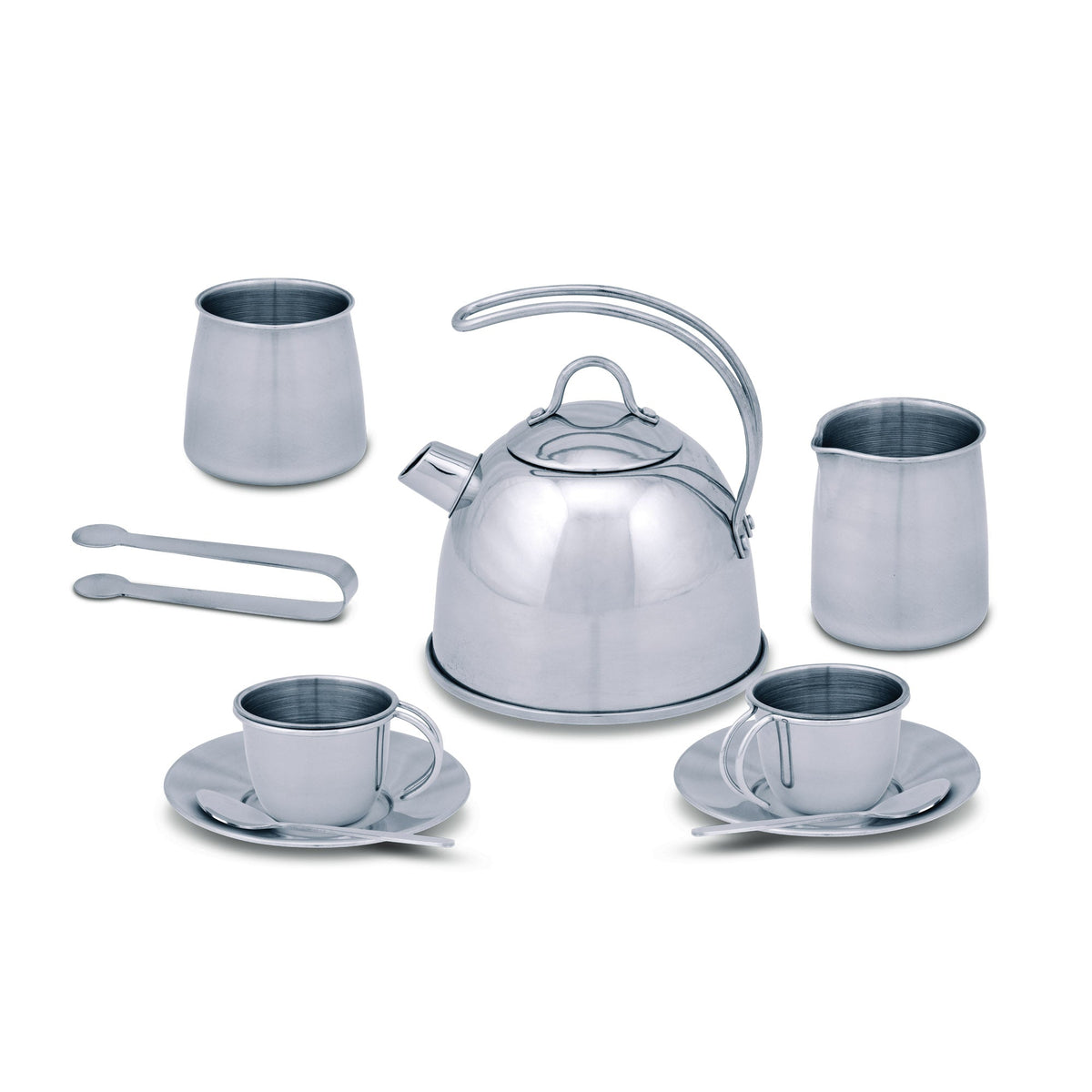 Stainless Steel Tea Set with Storage Stand O3