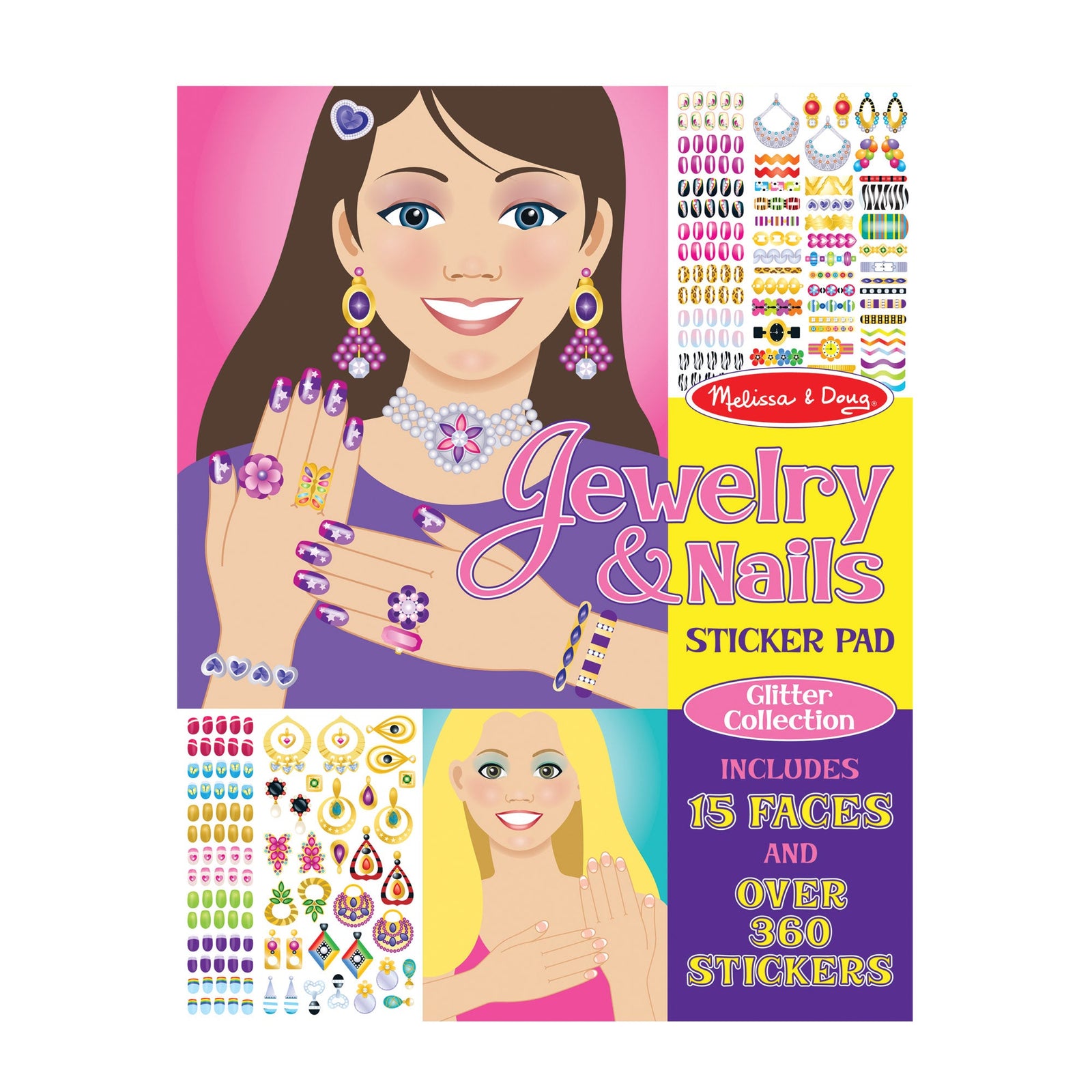 Sticker Pad - Jewelry & Nails Glitter Collection C9