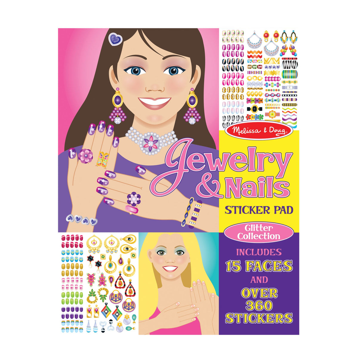 Sticker Pad - Jewelry & Nails Glitter Collection I0