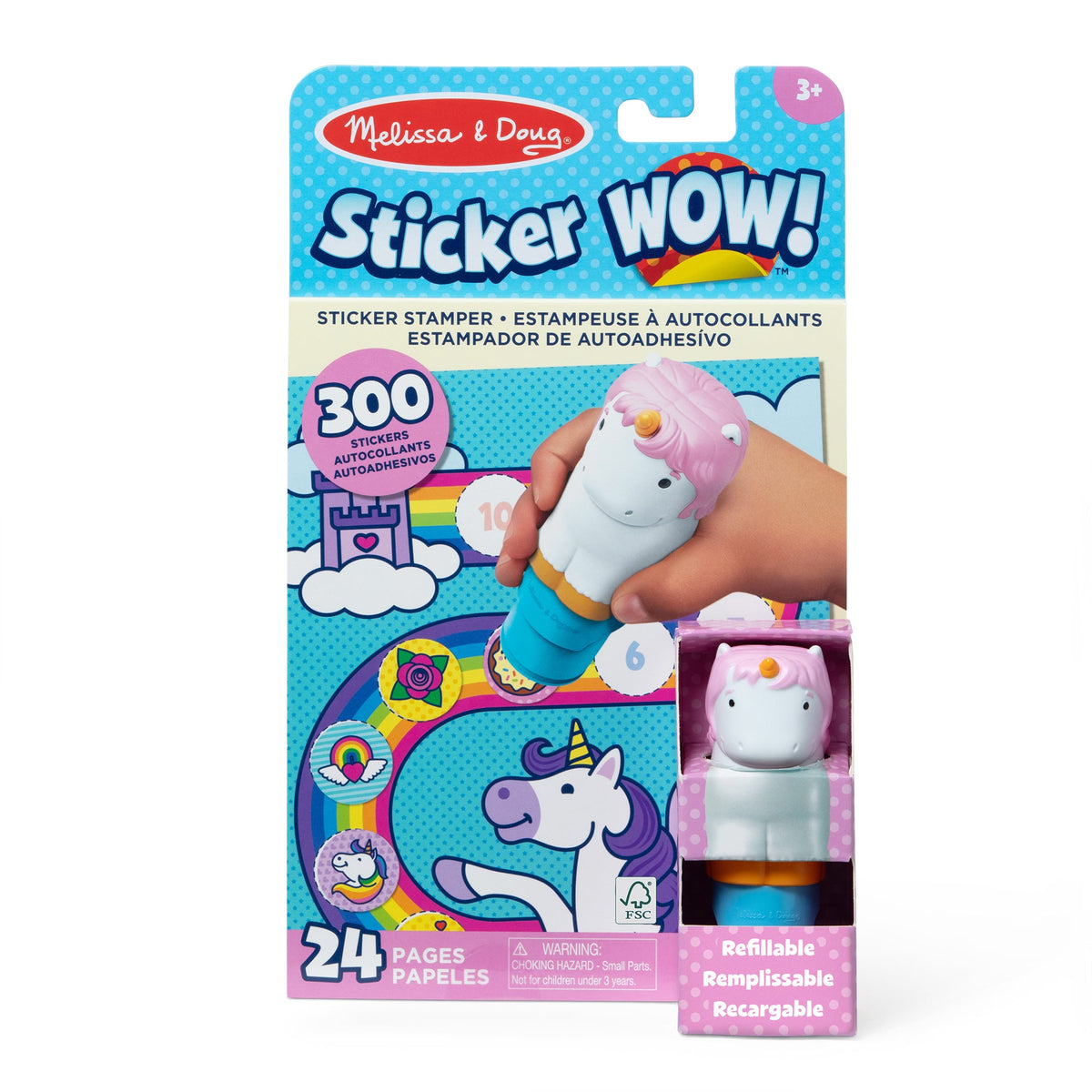 Sticker WOW!® Activity Pad & Sticker Stamper 12-PACK - Unicorn D2