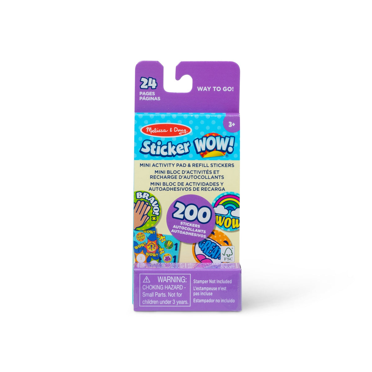 Sticker WOW!® Mini Activity Pad & Refill Stickers - Way to Go! (200+ Stickers, Stamper Not Included) P3