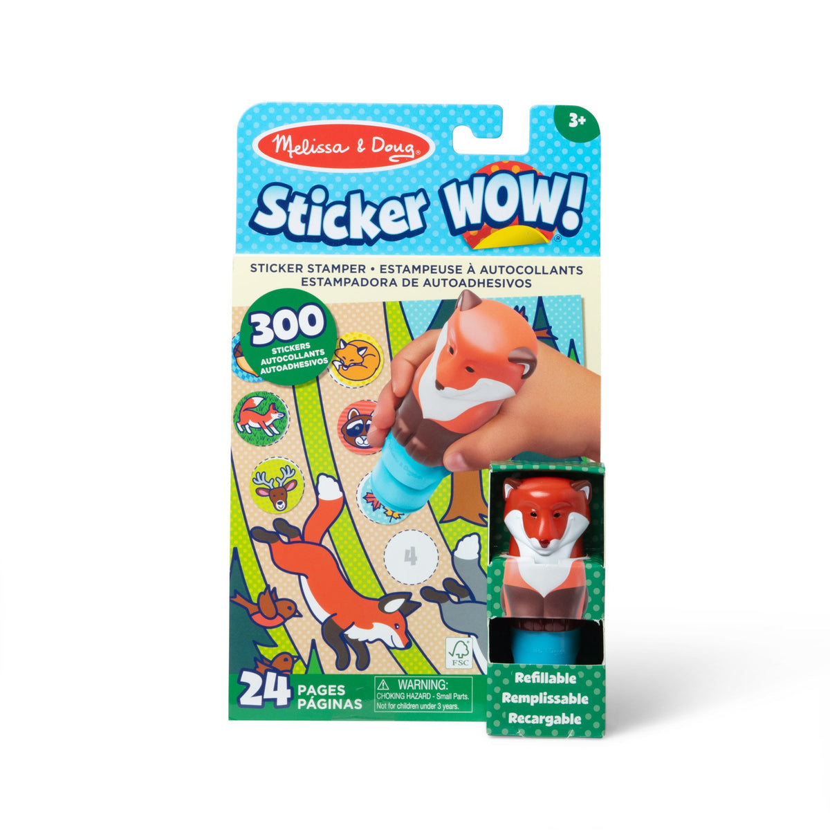 Sticker WOW!™ Activity Pad & Sticker Stamper - Fox D3