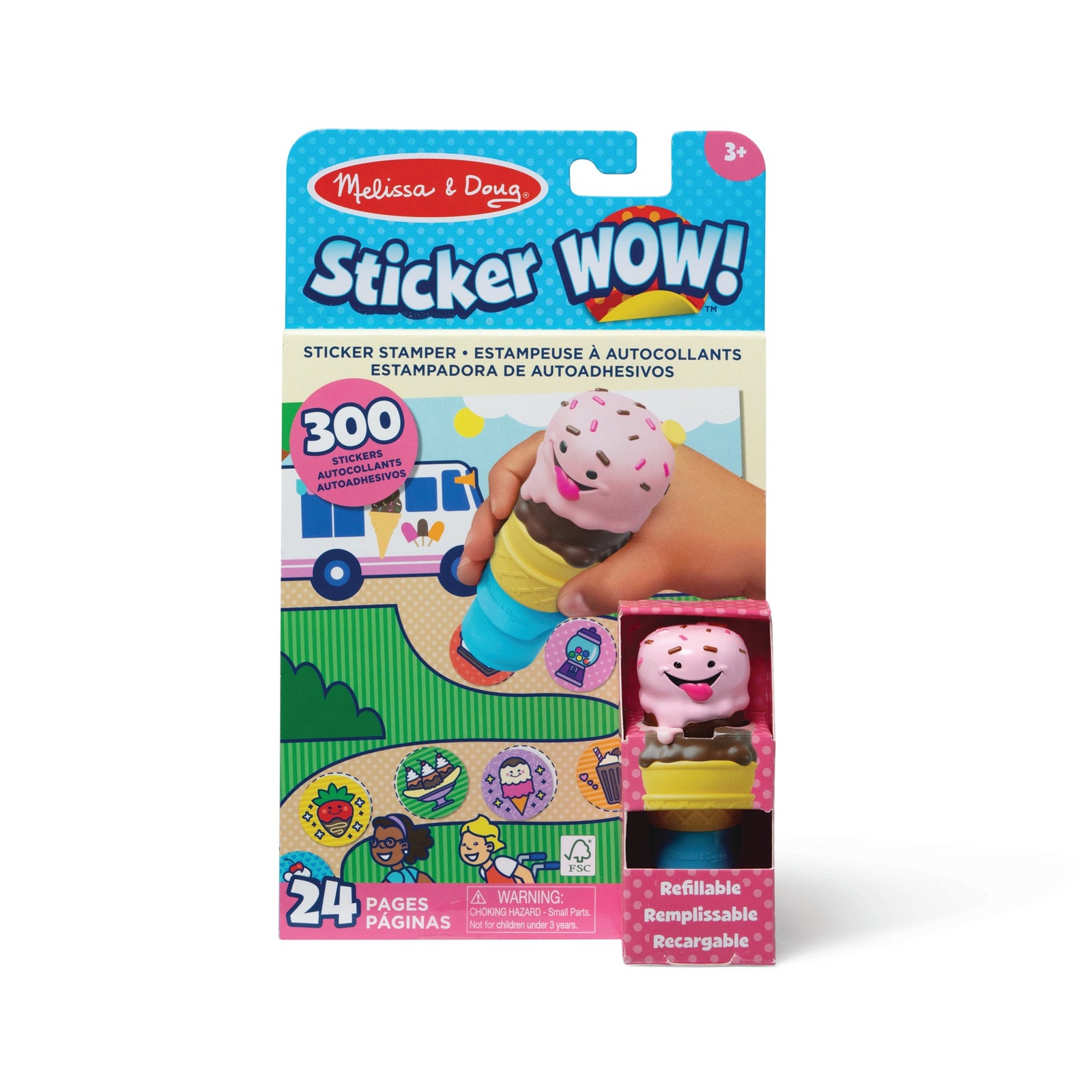 Sticker WOW!™ Activity Pad & Sticker Stamper - Ice Cream X8